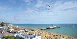 Immersion à Bournemouth anglais de l'aviation