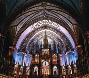 basilique notre dame Montreal séjour linguistique