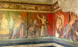 fresque pompei; voyage scolaire latinistes; voyage scolaire italie
